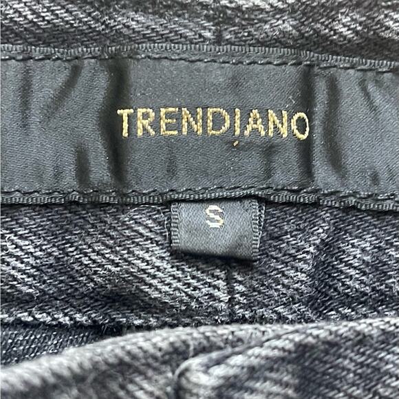 Trendiano Distressed Skinny Black Jeans, Back Leg Zippers, Grunge, Goth, S - Picture 8 of 10